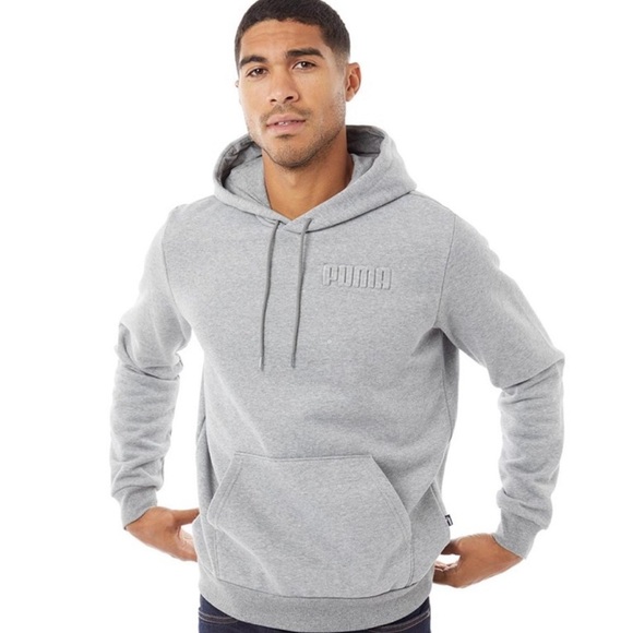 PUMA Mens Modern Basics Hoodie Size XXL Grey Heather Sweatshirt Pullover Workout - Picture 1 of 5